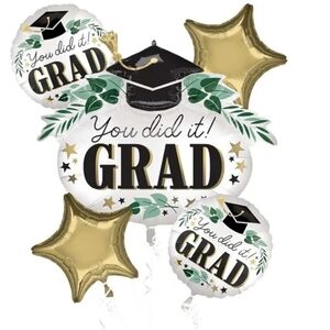 Graduation You Did It 5 Piece Balloon Bouquet